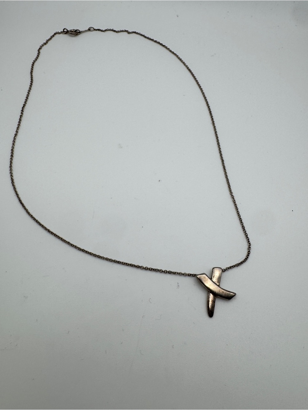 Tiffany & Co. Paloma Picasso Graffiti X Pendant Necklace